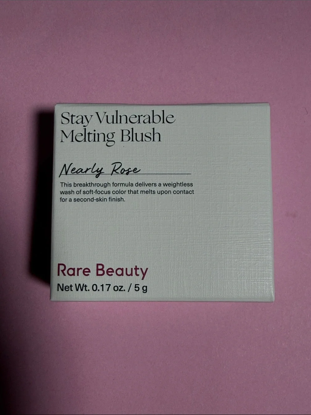 Rare Beauty Stay Vulnerable Melting Blush - Nearly Rose (Pink)